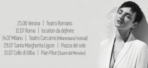 Arisa: ecco le date dei primi concerti del tour estivo 2016