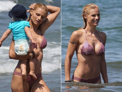 Michelle Hunziker è sempre la più bella sulle spiagge della Versilia