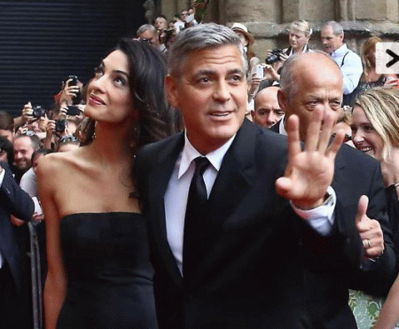George Clooney Amal a Firenze