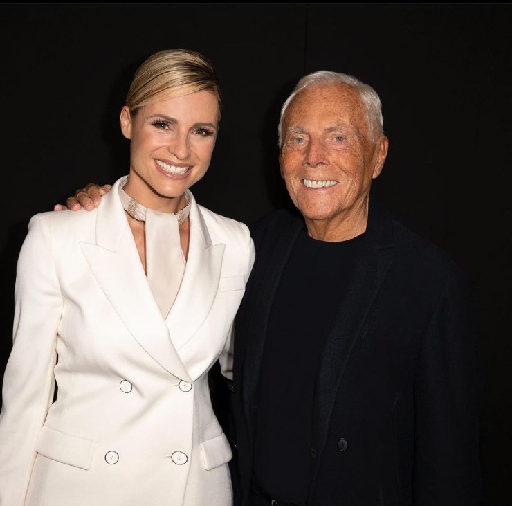 Michelle Hunziker e Giorgio Armani - Solospettacolo.it