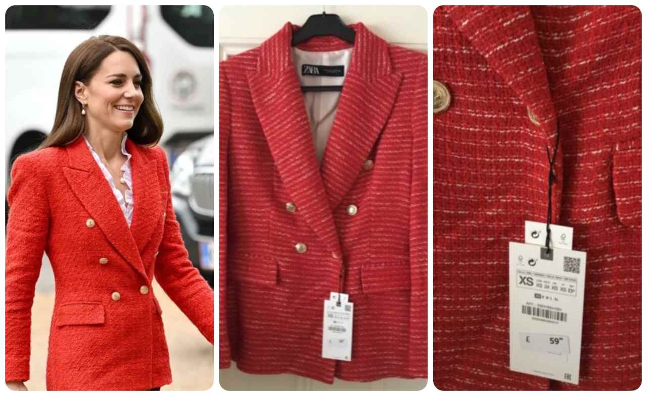Giacca rossa Kate Middleton- Solospettacolo