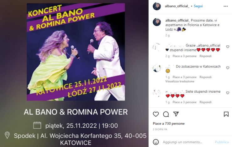 albano e romina cantano polonia-Solospettacolo