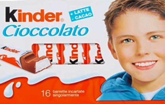 barrette Kinder cioccolato - solospettacolo.it