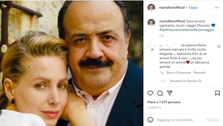 Marta Flavi e Maurizio Costanzo addio