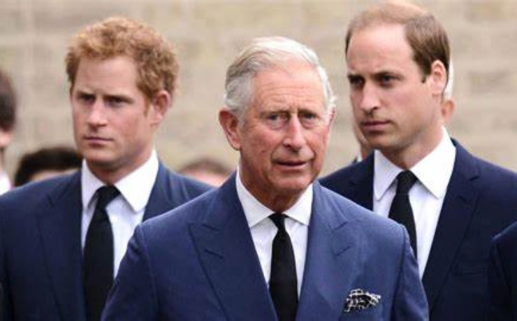 Harry, Carlo III e William - solospettacolo.it