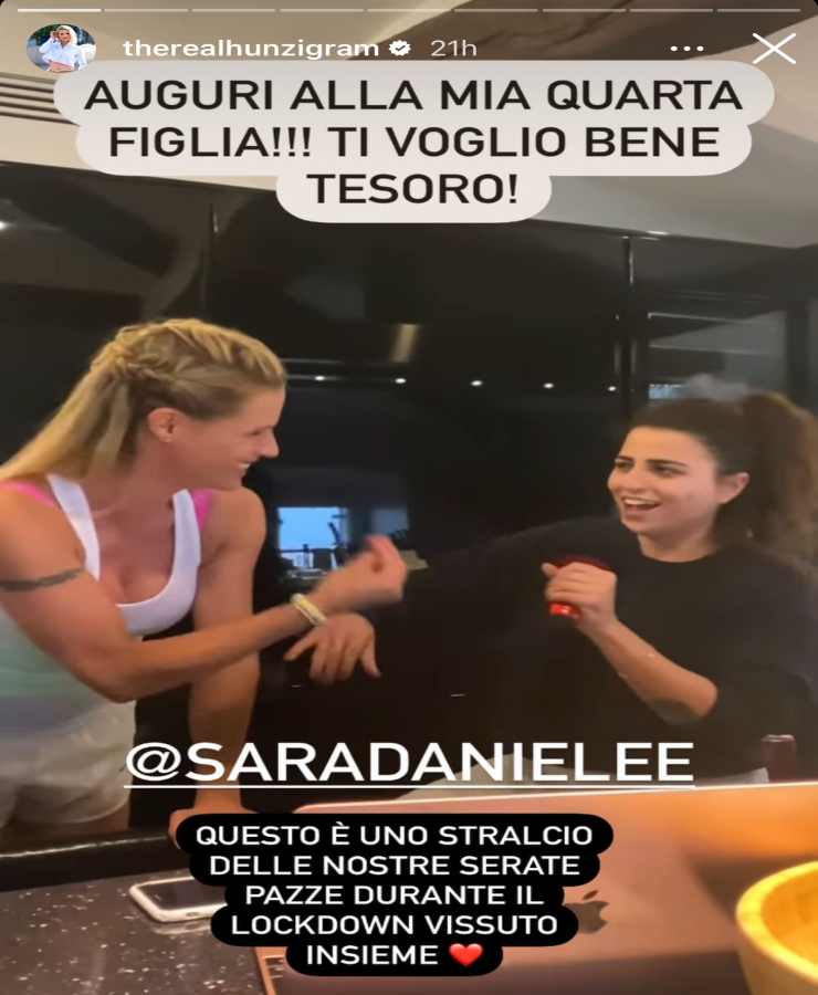 michelle hunziker compleanno sara-Solospettacolo