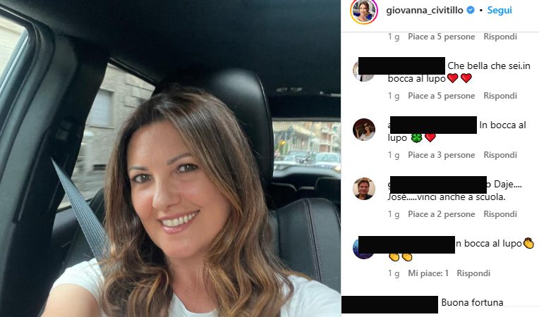 Giovanna Civitillo screenshot instagram - solospettacolo.it